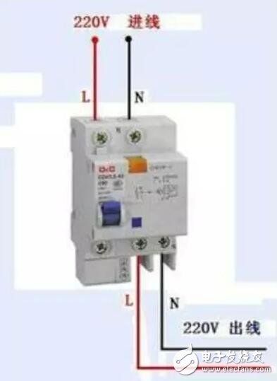 漏电保护器接线图原理，漏电保护器接线方法，三相漏电断路器接线方法详解