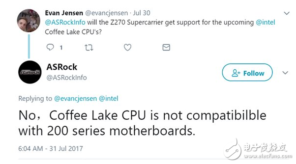 Intel第八代酷睿全民六核心 但已不再支持200系主板