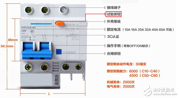 漏电保护器的工作原理与型号规格分析_漏电保护器跳闸原因、跳闸推不上怎么办？