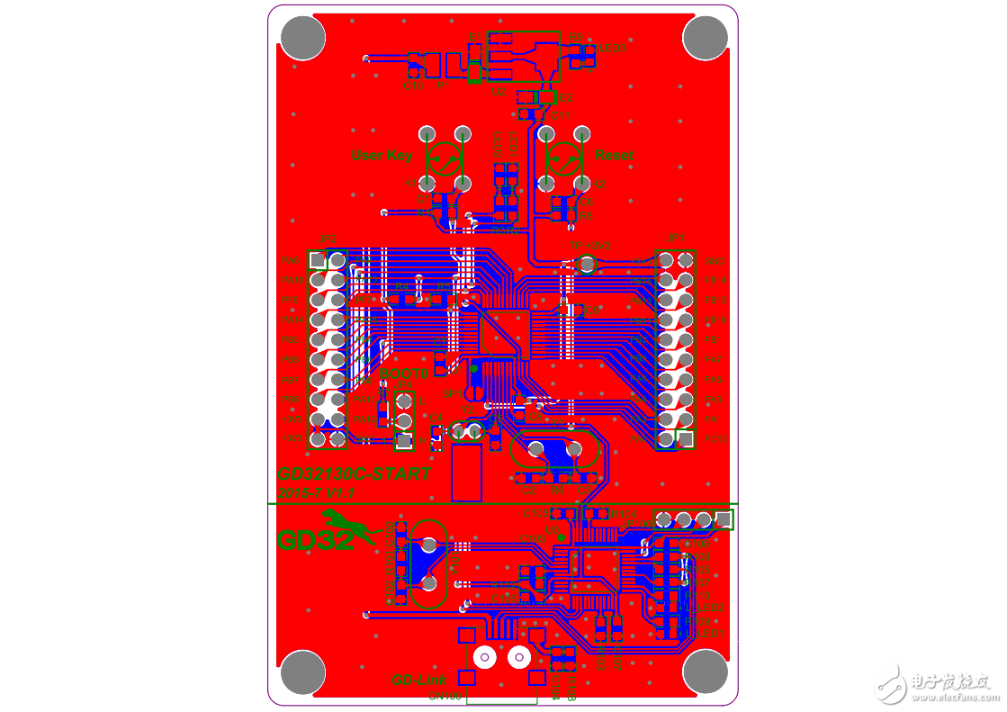 GD32F130C8T6 Demo板原理图及使用说明