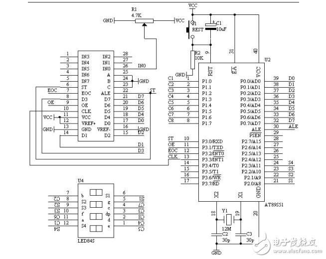 AT89S51单片机设计数字电压表应用设计下载