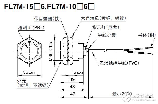 FL7M系列直流二线式圆柱型接近开关技术手册