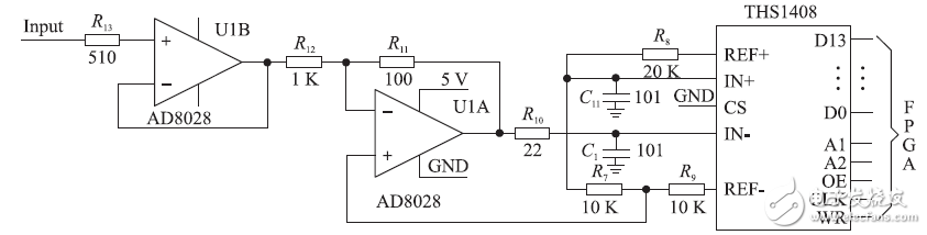图3 超声采集电路原理图