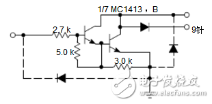 mc1413引脚图及功能_mc1413内部电路图
