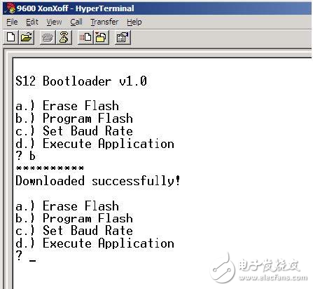 微控制器的bootloader程序的运行和使用