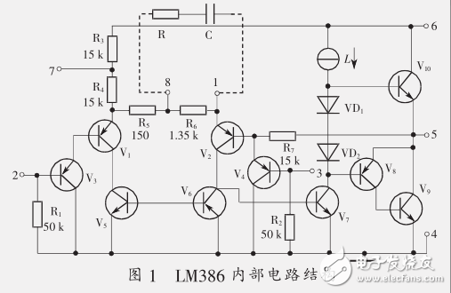 LM386应用电路之小功率主动声呐发射及接收电路