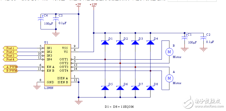 L298N中文资料汇总_L298N引脚图及功能_工作原理_特性参数及典型驱动电路