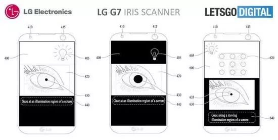 全面屏设计LG G7曝光 前置摄像头兼容虹膜识别