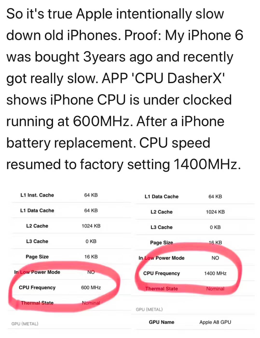 苹果故意你的iPhone6、iPhone7变慢 升级ios一定要小心了