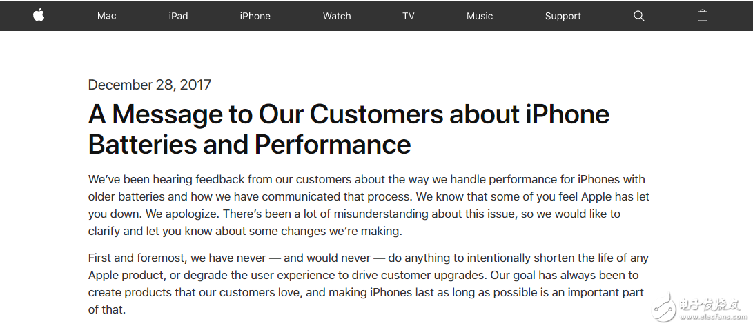 苹果就「iPhone电池门」发表公开道歉信；华尔街分析师：明年比特币或将崩跌四次