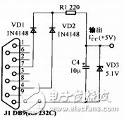 RS232C/TTL电平转换和串口取电