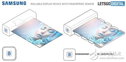三星新专利：通过指纹激活可卷曲显示屏