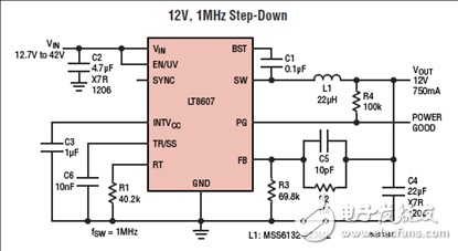 [原创] Linear LT8607 42V 750mA同步降压稳压器解决方案