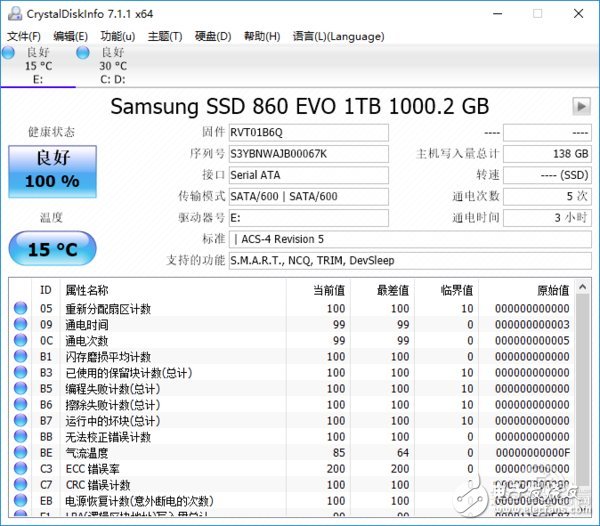 三星860 Evo 1TB硬盘评测解析