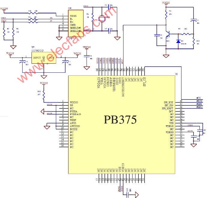PB375参考应用电路图