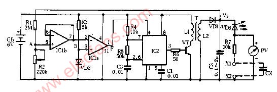 3-2000V可调<b>直流</b><b>稳压电源</b><b>电路图</b>
