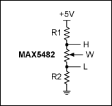 Figure 2. A typical resistor-divider circuit.