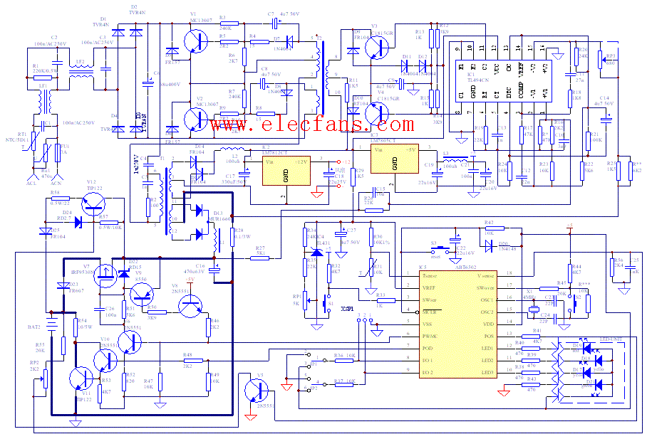strf6654充电器电路图图片