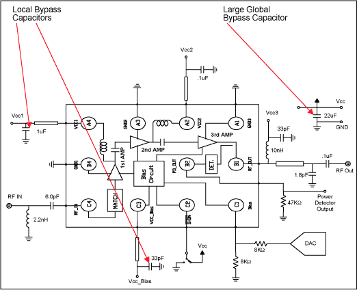 图6. 包括内部框图的应用电路原理图