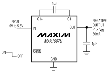 MAX1697:典型工作电路
