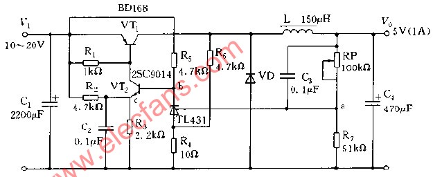 tl431稳压电路图分析图片