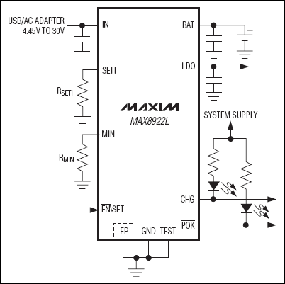 MAX8922L：典型工作电路