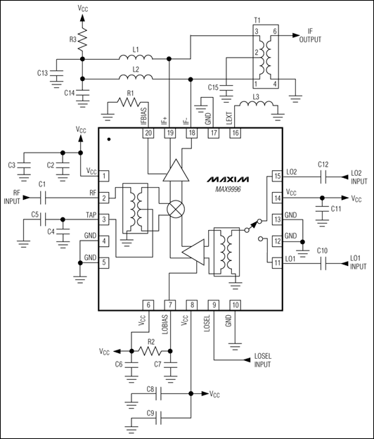 MAX9996: Typical Application Circuit