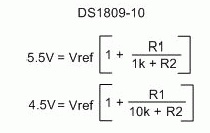  Equation 3. VOUT Calculation for 4.5V to 5.5V range.