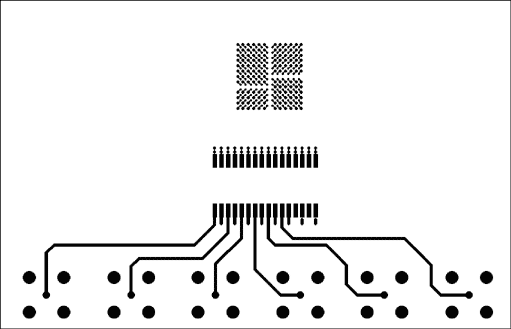 Figure 3-3. DS3153 triple-port, T3/E3 LIU layout—top conducting layer.