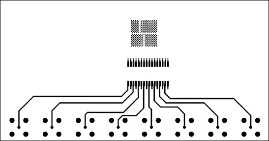 Figure 4-3. DS3154 quad-port, T3/E3 LIU layout—top conducting layer.