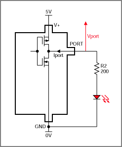 Figure 2. Alternative LED connection.