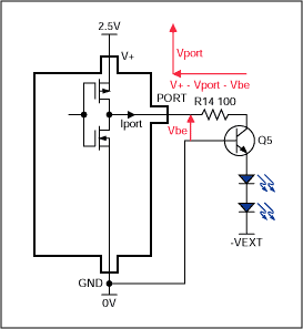 Figure 10. Active-high, constant current source LED drive.