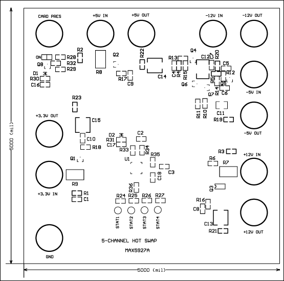 图23. 参考设计PCB元件布局