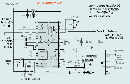 MC3363DW应用电路