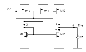 图4. 电流传输器配置为CCII-