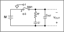 Figure 4. Model of the integrating capacitor.