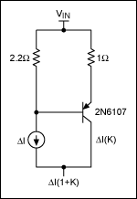 图3. 必须通过计算外部电路的电流增益决定输出电容的大小