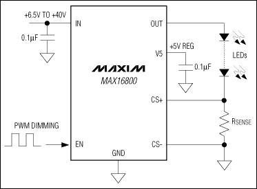 MAX16800: Simplified Diagram