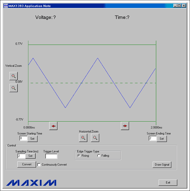 Figure 4. Display waveform.