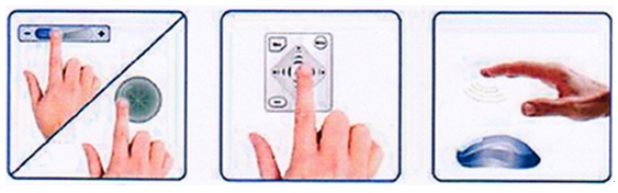 图4：滑块、滚轮、触摸按钮和临近传感应用的例子。