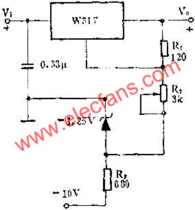 0~30V可调输出电压应用线路图  www.elecfans.com
