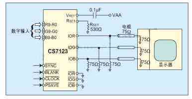 CS7123的典型电路连接图