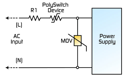 图3：开关模式电源的典型电路保护设计