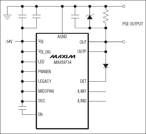 MAX5971A：典型工作电路