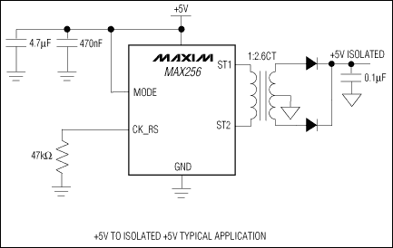 MAX256：典型工作电路