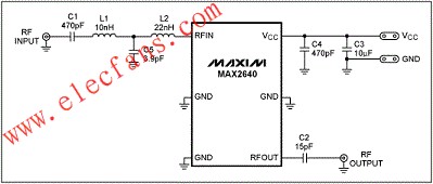 MAX2640针对470MHz至770MHz ISDB-T应用的调谐电路