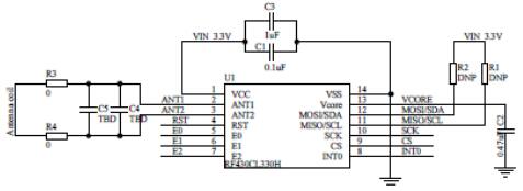 RF430CL330H 基本参考电路