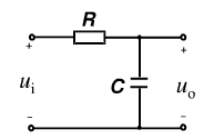 低通滤波器的一阶RC电路模型