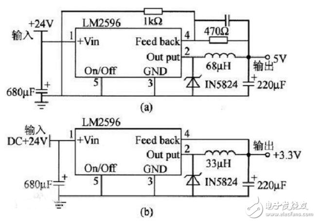 LM2596稳压电路和稳压模块电路