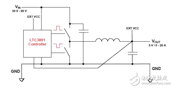宽输入、高输出电流的非隔离降压转换器的设计采用Egan FET